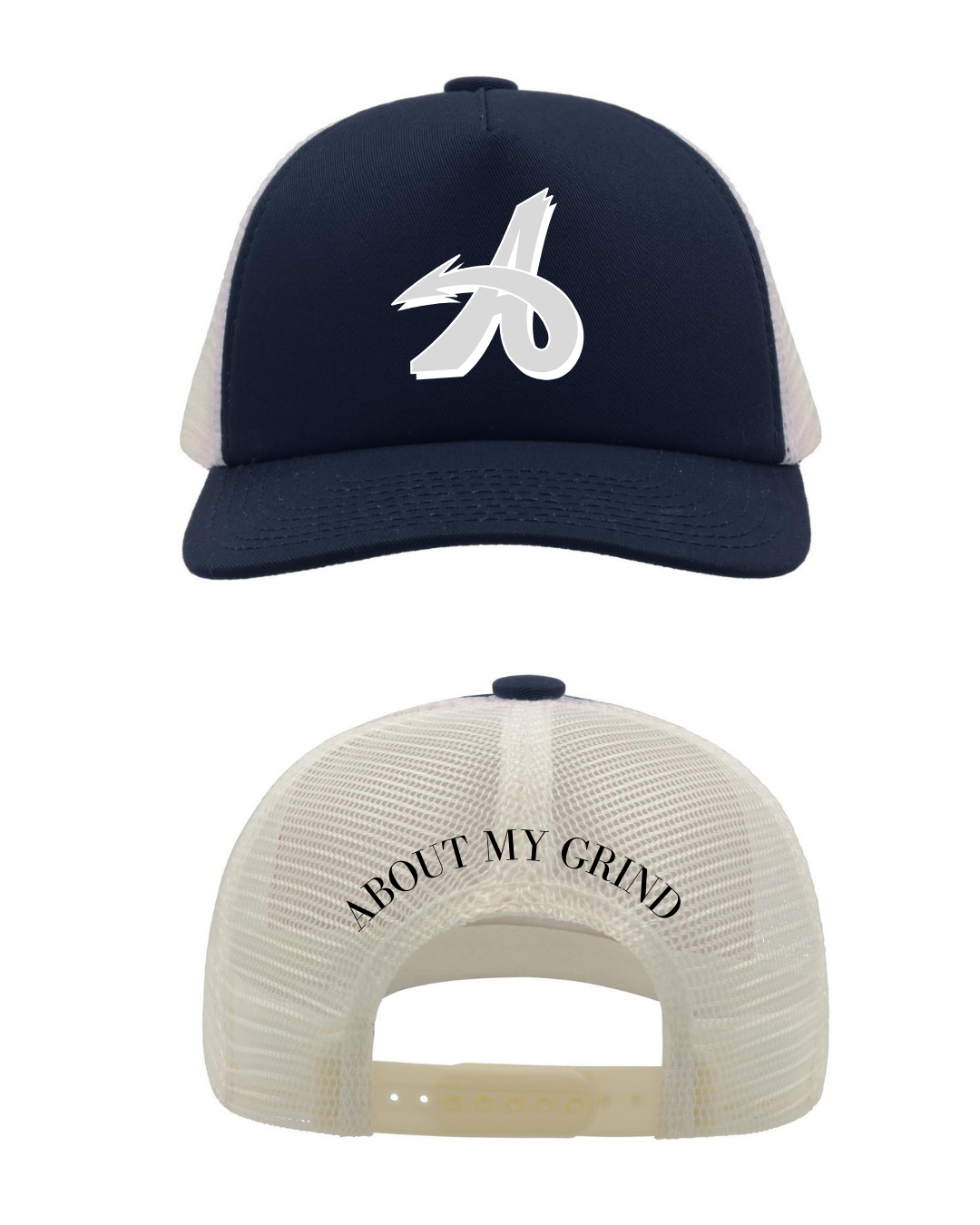 A FOAM TRUCKER - NAVY BLUE/BEIGE