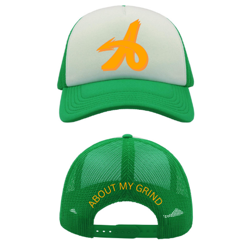 A FOAM TRUCKER - PINE GREEN/ORANGE