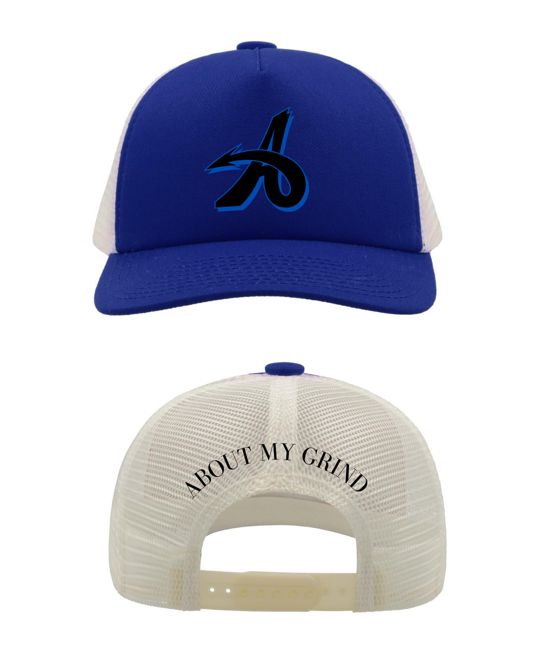 A FOAM TRUCKER - ROYAL BLUE/BEIGE
