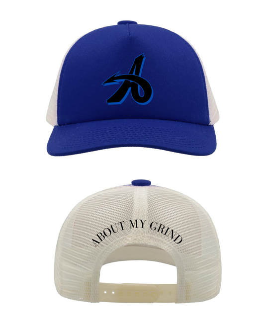A FOAM TRUCKER - ROYAL BLUE/BEIGE
