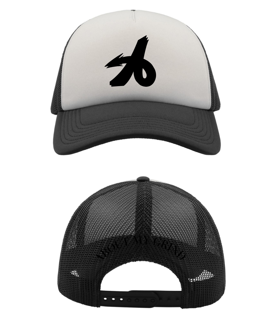 A FOAM TRUCKER - BLACK/WHITE