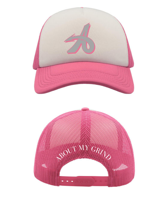 A FOAM TRUCKER - PINK/WHITE