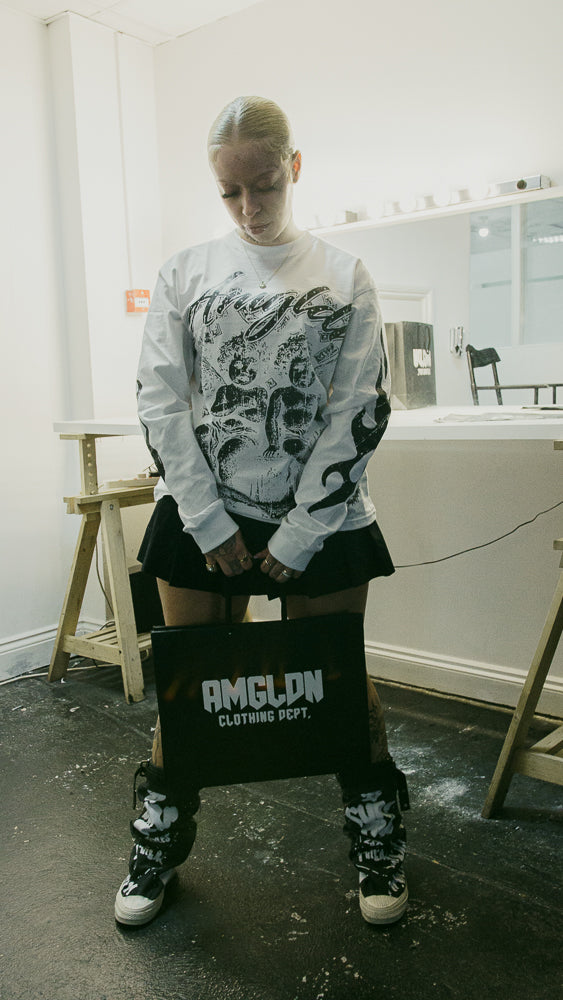 RICHGOD GALLERY WHITE LONG SLEEVE TEE
