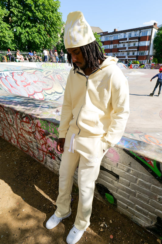 CAN'T STOP - BEIGE ZIP-UP