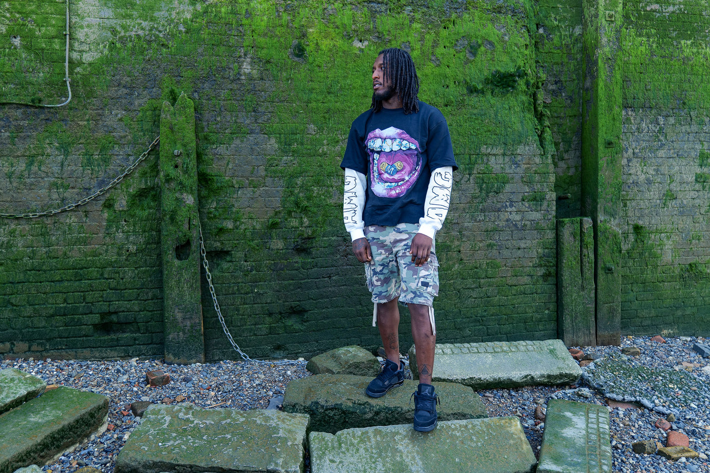OVERDRIVE - DOUBLE SLEEVE GRAPHIC TEE