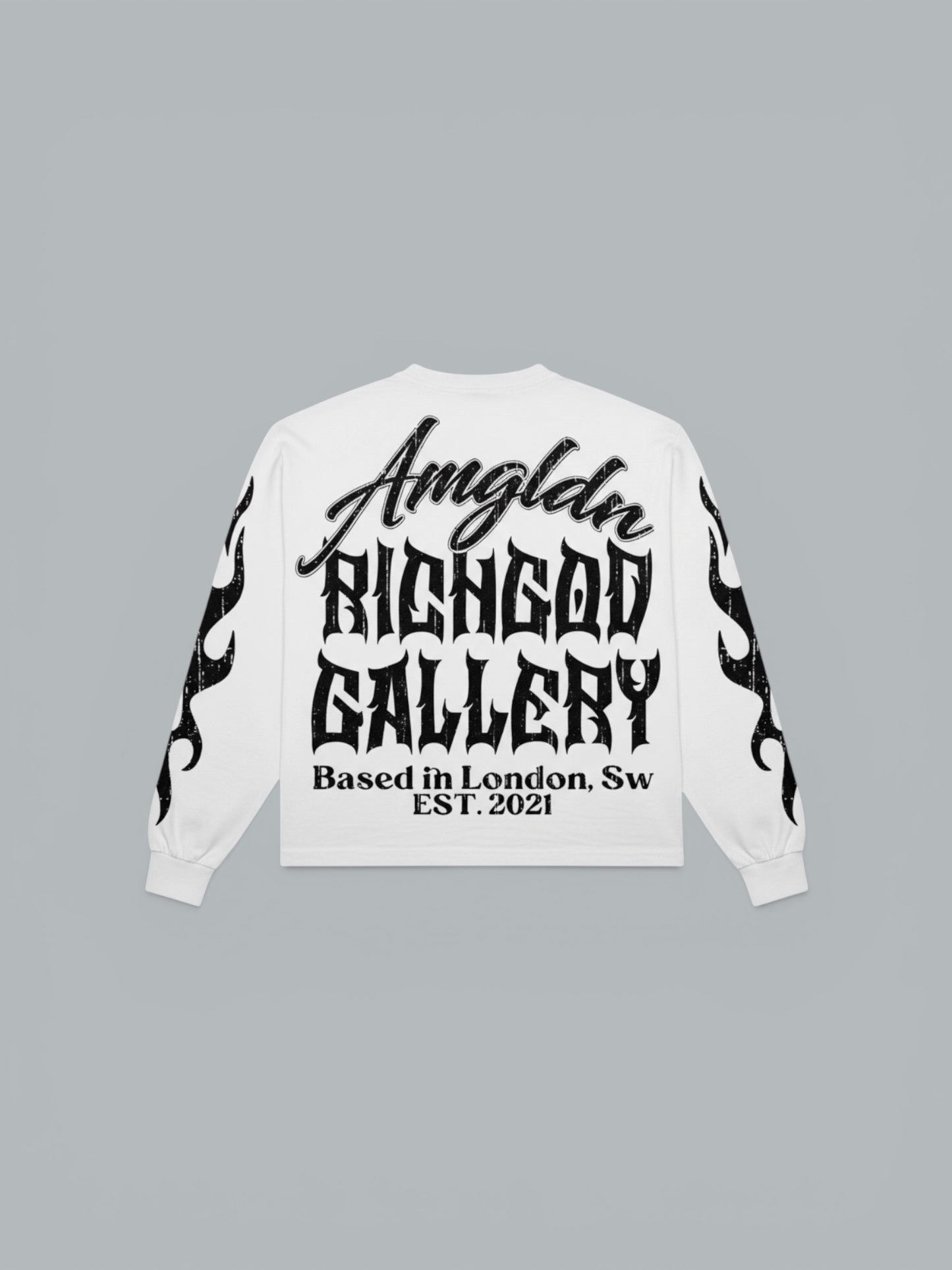 RICHGOD GALLERY WHITE LONG SLEEVE TEE