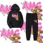 Pink/Black AMG Tracksuit Set